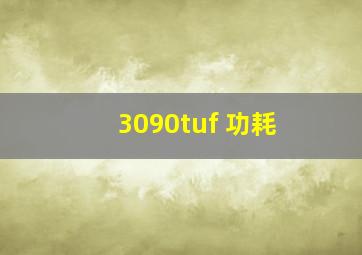 3090tuf 功耗